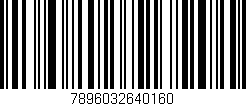 Código de barras (EAN, GTIN, SKU, ISBN): '7896032640160'