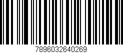 Código de barras (EAN, GTIN, SKU, ISBN): '7896032640269'