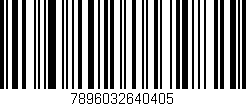 Código de barras (EAN, GTIN, SKU, ISBN): '7896032640405'
