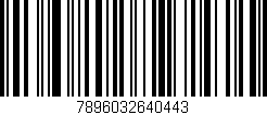 Código de barras (EAN, GTIN, SKU, ISBN): '7896032640443'