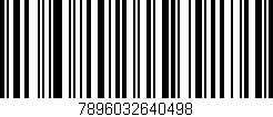 Código de barras (EAN, GTIN, SKU, ISBN): '7896032640498'