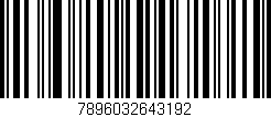 Código de barras (EAN, GTIN, SKU, ISBN): '7896032643192'