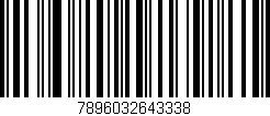Código de barras (EAN, GTIN, SKU, ISBN): '7896032643338'
