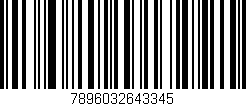 Código de barras (EAN, GTIN, SKU, ISBN): '7896032643345'