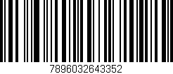 Código de barras (EAN, GTIN, SKU, ISBN): '7896032643352'
