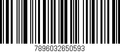 Código de barras (EAN, GTIN, SKU, ISBN): '7896032650593'