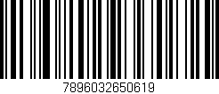 Código de barras (EAN, GTIN, SKU, ISBN): '7896032650619'
