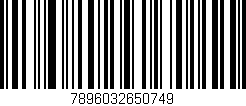 Código de barras (EAN, GTIN, SKU, ISBN): '7896032650749'