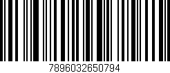 Código de barras (EAN, GTIN, SKU, ISBN): '7896032650794'
