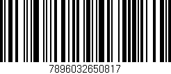 Código de barras (EAN, GTIN, SKU, ISBN): '7896032650817'