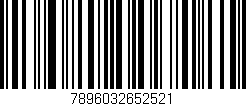 Código de barras (EAN, GTIN, SKU, ISBN): '7896032652521'