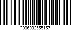 Código de barras (EAN, GTIN, SKU, ISBN): '7896032655157'