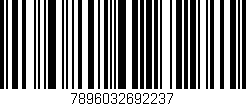 Código de barras (EAN, GTIN, SKU, ISBN): '7896032692237'