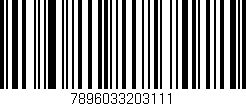 Código de barras (EAN, GTIN, SKU, ISBN): '7896033203111'