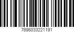 Código de barras (EAN, GTIN, SKU, ISBN): '7896033221191'