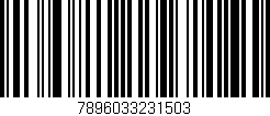Código de barras (EAN, GTIN, SKU, ISBN): '7896033231503'
