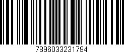 Código de barras (EAN, GTIN, SKU, ISBN): '7896033231794'