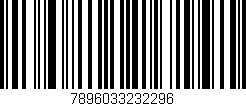 Código de barras (EAN, GTIN, SKU, ISBN): '7896033232296'