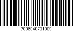 Código de barras (EAN, GTIN, SKU, ISBN): '7896040701389'