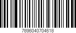 Código de barras (EAN, GTIN, SKU, ISBN): '7896040704618'