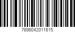 Código de barras (EAN, GTIN, SKU, ISBN): '7896042011615'
