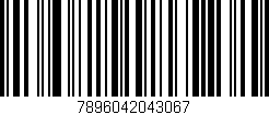 Código de barras (EAN, GTIN, SKU, ISBN): '7896042043067'