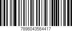 Código de barras (EAN, GTIN, SKU, ISBN): '7896043564417'