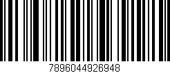 Código de barras (EAN, GTIN, SKU, ISBN): '7896044926948'