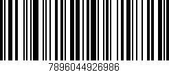 Código de barras (EAN, GTIN, SKU, ISBN): '7896044926986'