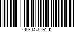 Código de barras (EAN, GTIN, SKU, ISBN): '7896044935292'