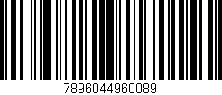 Código de barras (EAN, GTIN, SKU, ISBN): '7896044960089'