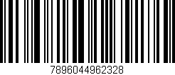 Código de barras (EAN, GTIN, SKU, ISBN): '7896044962328'