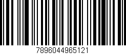 Código de barras (EAN, GTIN, SKU, ISBN): '7896044965121'