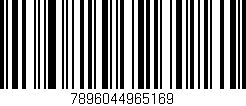 Código de barras (EAN, GTIN, SKU, ISBN): '7896044965169'