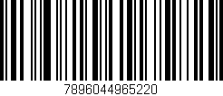 Código de barras (EAN, GTIN, SKU, ISBN): '7896044965220'