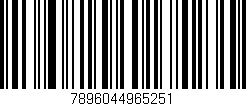 Código de barras (EAN, GTIN, SKU, ISBN): '7896044965251'