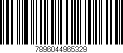 Código de barras (EAN, GTIN, SKU, ISBN): '7896044965329'