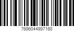 Código de barras (EAN, GTIN, SKU, ISBN): '7896044997160'