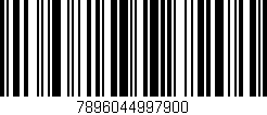 Código de barras (EAN, GTIN, SKU, ISBN): '7896044997900'