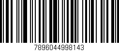Código de barras (EAN, GTIN, SKU, ISBN): '7896044998143'