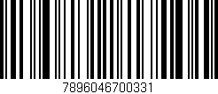 Código de barras (EAN, GTIN, SKU, ISBN): '7896046700331'