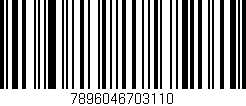 Código de barras (EAN, GTIN, SKU, ISBN): '7896046703110'
