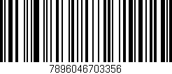 Código de barras (EAN, GTIN, SKU, ISBN): '7896046703356'