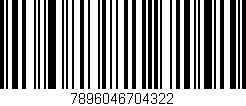Código de barras (EAN, GTIN, SKU, ISBN): '7896046704322'