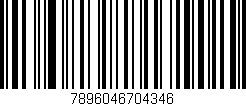 Código de barras (EAN, GTIN, SKU, ISBN): '7896046704346'