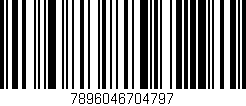 Código de barras (EAN, GTIN, SKU, ISBN): '7896046704797'