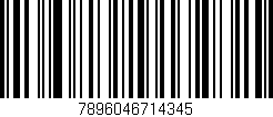 Código de barras (EAN, GTIN, SKU, ISBN): '7896046714345'