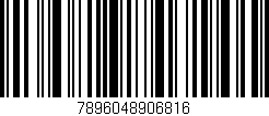 Código de barras (EAN, GTIN, SKU, ISBN): '7896048906816'