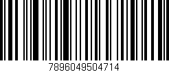 Código de barras (EAN, GTIN, SKU, ISBN): '7896049504714'