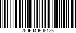 Código de barras (EAN, GTIN, SKU, ISBN): '7896049508125'